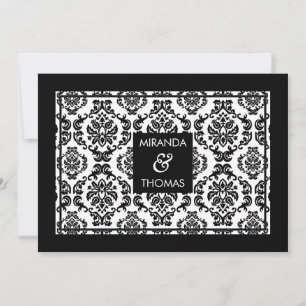 MODERN WEDDING INVITATIONS :: damask colours 10