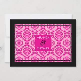 MODERN WEDDING INVITATIONS :: damask colours 2