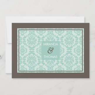 MODERN WEDDING INVITATIONS :: damask colours 5
