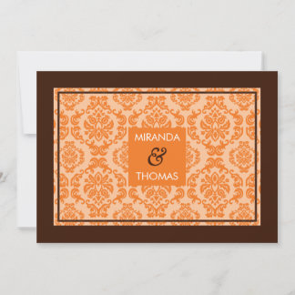 MODERN WEDDING INVITATIONS :: damask colours 8