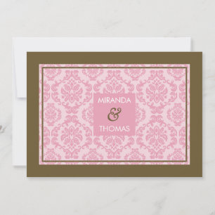 MODERN WEDDING INVITATIONS :: damask colours 9