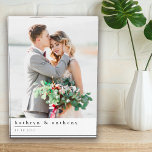 Modern Wedding Keepsake Photo Block<br><div class="desc">Display a favourite photo from your wedding with this simple photo keepsake design. All products are created by Zazzle and shipped to your door wherever you are in the world. Click on the little truck icon to see when they can deliver 🚚 If you need help with your order, please...</div>
