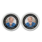 Modern Wedding Memorial Father Son 2 Photo Groom 