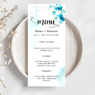 Modern  Wedding Menu