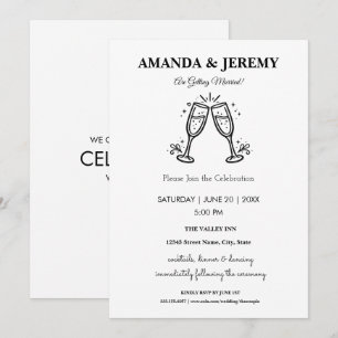 Modern Wedding Minimalist Elegant Invitation
