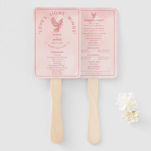 Modern Wedding Minimalist Elegant Romeo and Juliet Hand Fan