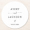 Modern Wedding Paper Coasters | Minimalist Wedding