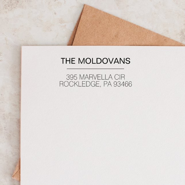 Modern Wedding Party Save the date Housewarming Rubber Stamp (Creator Uploaded)