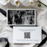 Modern Wedding Photo Sharing Request QR Code