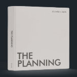 Modern Wedding Planning Binder | Light Neutral<br><div class="desc">This modern colour block wedding planning binder is perfect for all you soon-to-be newlyweds 🥂 All text is 100% customizable, just click the personalize button. If you wish to remove any of the text fields, just leave them blank during personalization! Make sure to pair or mix & match with the...</div>