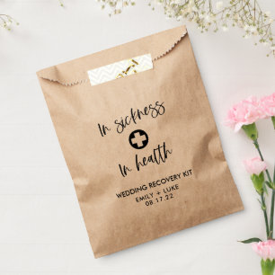 Modern Wedding Recovery IN SICKNESS AND HEALTH  Favour Bag