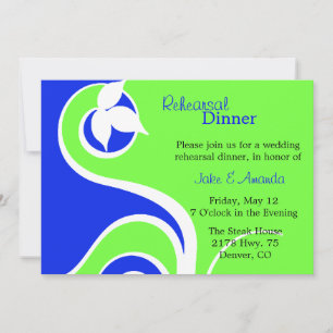 Modern Wedding Rehearsal Dinner Invitation