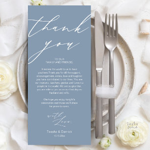 Modern Wedding Rehearsal Dinner Thank You Card