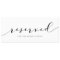 Modern Wedding Reserved Card Sign Calligraphy