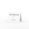 Modern Wedding Reserved Seat Folded Tent Card