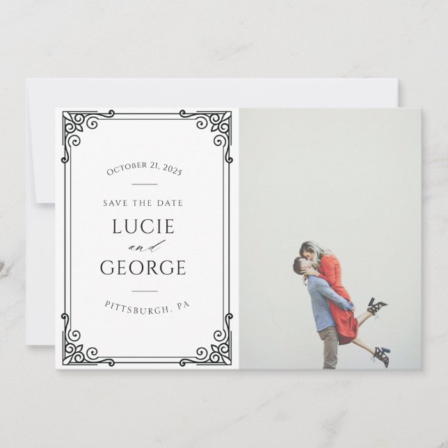 Modern Wedding Save the Date (Front)