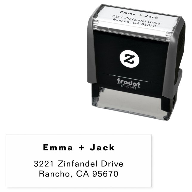 Modern Wedding Save the date Housewarming Gift  Self-inking Stamp (In Situ)