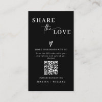 Modern Wedding Share the love QR Code