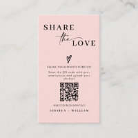 Modern Wedding Share the love QR Code