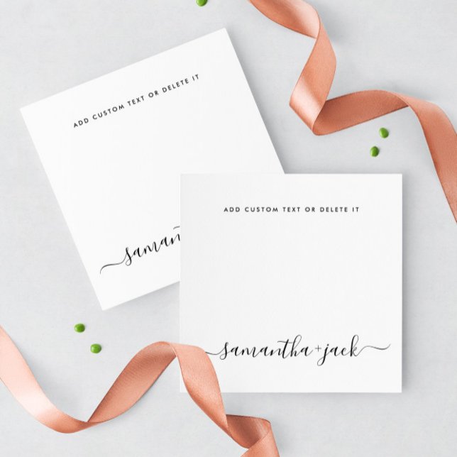 Modern Wedding Stylish Script Elegant Minimalist Card (Creator Uploaded)