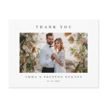Modern Wedding Thank Notes Photo