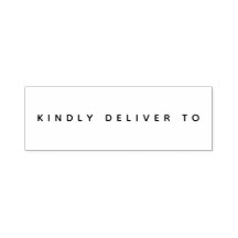 Modern Wedding Typography Kindly Deliver To