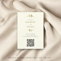 Modern wedding website qr code eco friendly