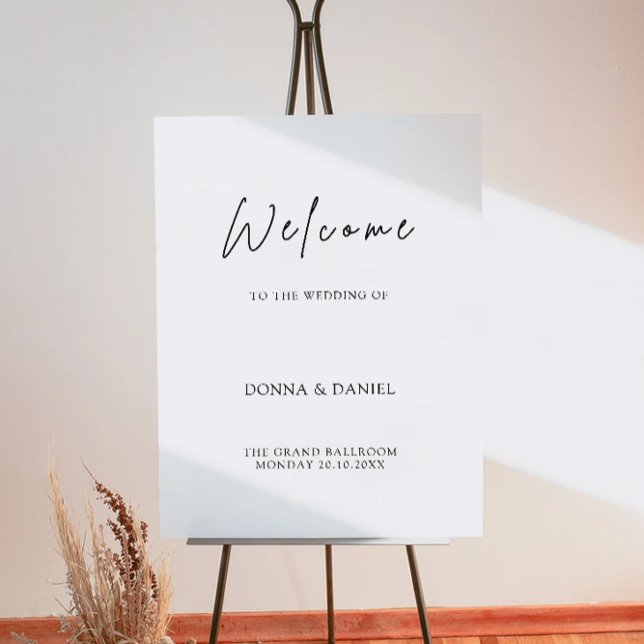 Modern Wedding Welcome Sign (Modern Wedding Welcome Sign)