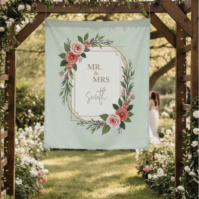 Modern Wedding Welcome Sign, Boho Wedding Tapestry (Creator Uploaded)