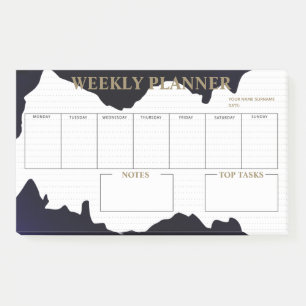 Modern Weekly Planner  Post-it Notes