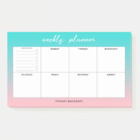 Modern Weekly Schedule To Do List | Add Your Name
