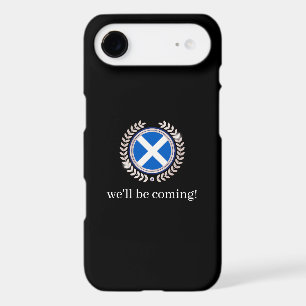 Modern We'll Be Coming   Scotland Flag Badge Fans 