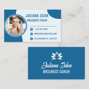 Modern Wellness Coach Custom Business Card