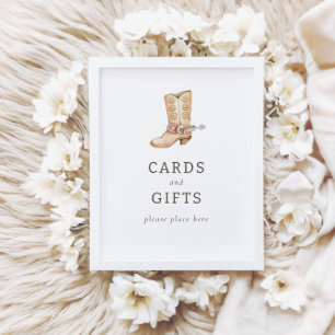 Modern Western Rodeo Cards + Gifts Sign