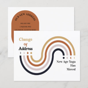 Modern We've Moved  Business Change of Address Announcement Postcard