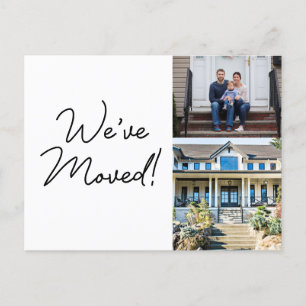 Modern We've moved Change of address Photos Postcard