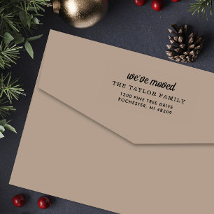 Modern Weve Moved New Return Address Self-inking Stamp