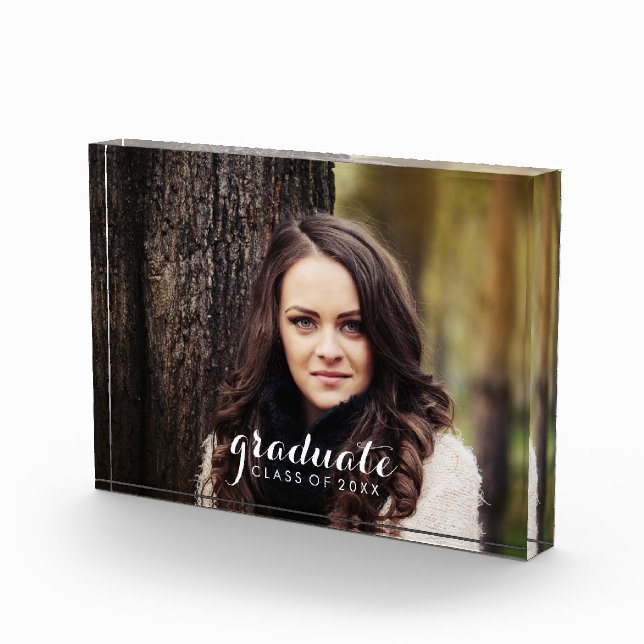 Modern Whimsical Graduation Photo Block (Right)