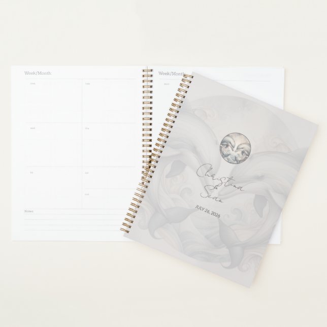 Modern Whimsy Dolphins Wedding Planner (Display)