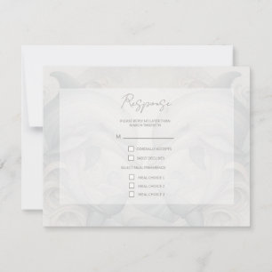 Modern Whimsy Dolphins Wedding RSVP Response Card