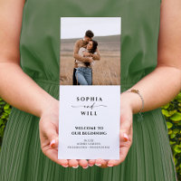Modern Whimsy Trifold Wedding Program