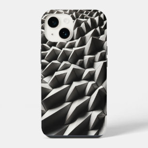 Modern White 3D Geometric Phone Case - Minimalist 