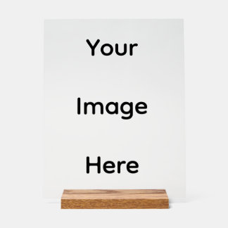 Modern White  Acrylic Sign