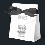 Modern White Any Age 50th Birthday Party  Favor Box<br><div class="desc">Modern White Any Age 50th Birthday Party Favour Boxes</div>