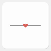 Modern white blank heart