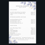 Modern White Blue Leafy Flyer<br><div class="desc">Modern leafy flyer in white, blue. Edit your product in minutes by adding your data. You can change the font/colour/position by "further personalization".</div>