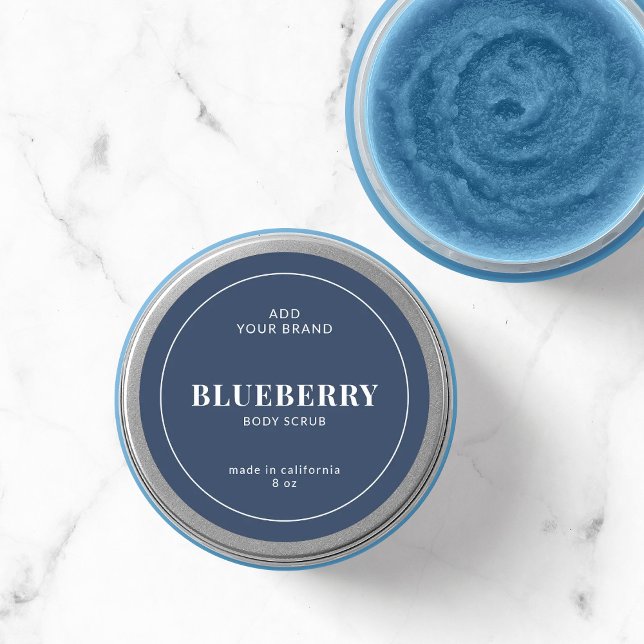 Modern White Border Editable Colour Product Label (Creator Uploaded)