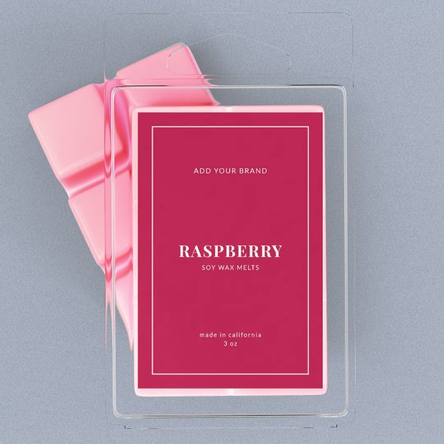 Modern White Border Editable Colour Product Label (Creator Uploaded)