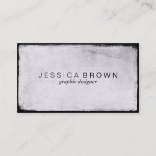 Modern White Chalkboard Vintage Business Cards
