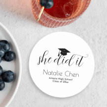 Modern White Elegant Fonts Graduation